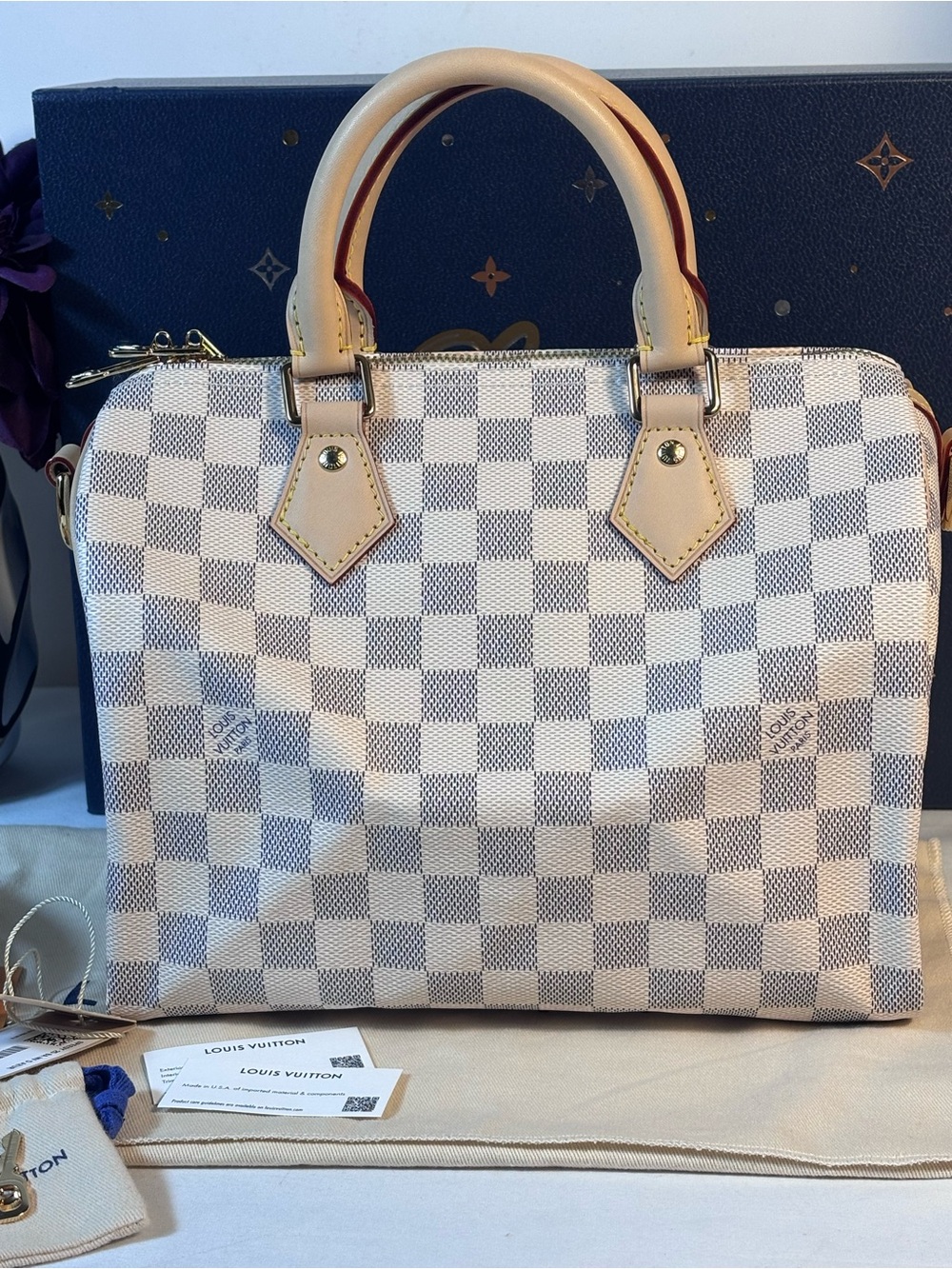 Louis Vuitton Speedy Bandouliere 25 Azur - Picture 2 of 16